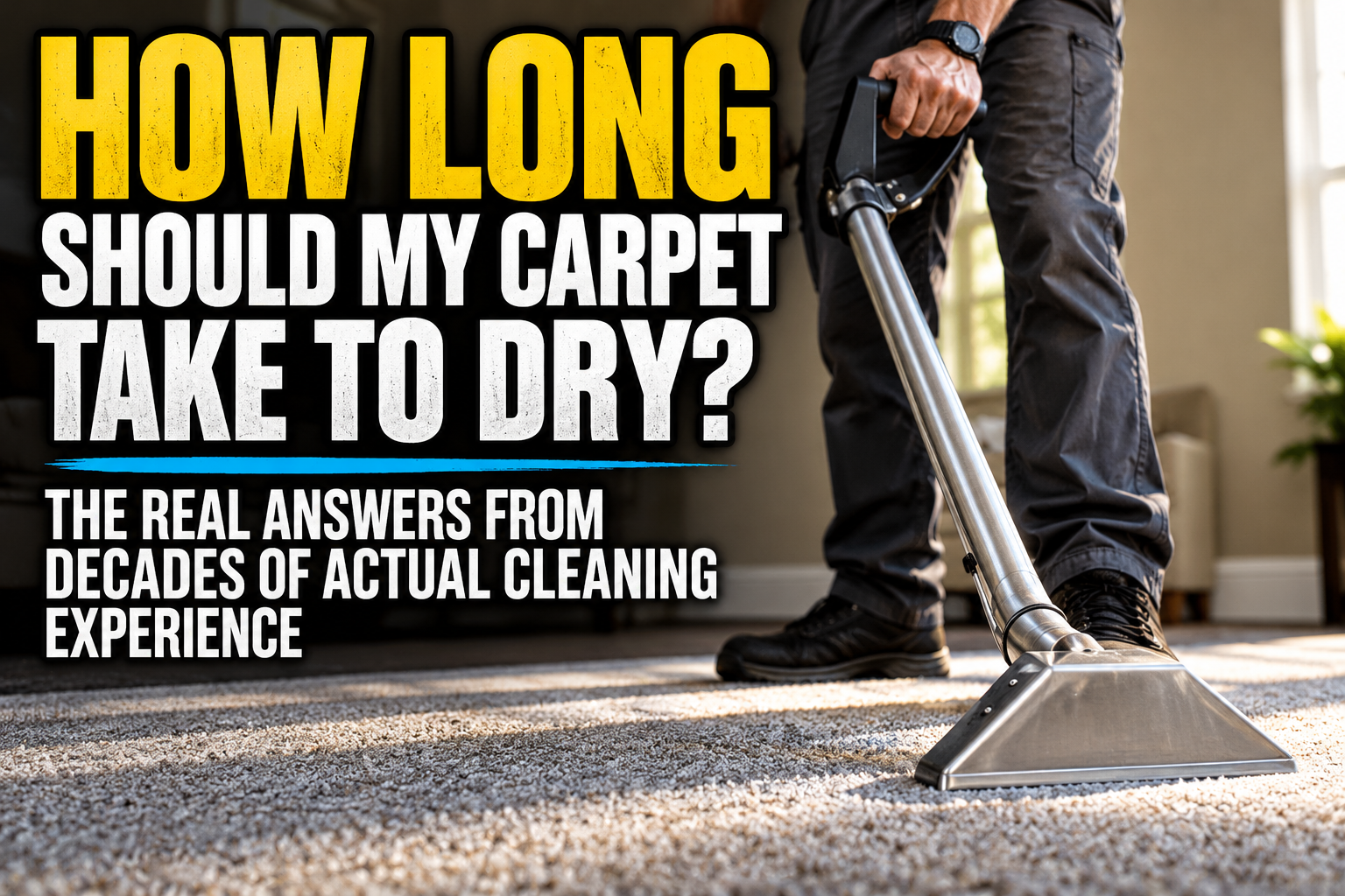 How Long Should My Carpet Take to Dry? The Real Answers From Decades of Actual Cleaning Experience