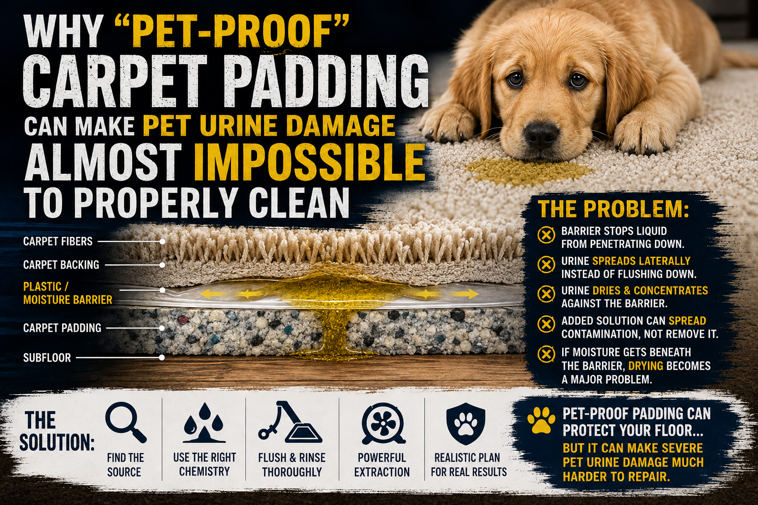 Why Pet-Proof Padding Can Make Urine Harder to Clean