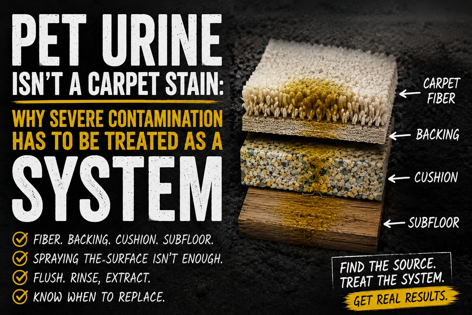 Pet Urine Isn't a Carpet Stain: Treat the System
